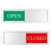 Magnetic and Adhesive Tape Open/Closed Door Sign Easy To Use Sliding Sign Open/Closed Door for Home Office Restroom
