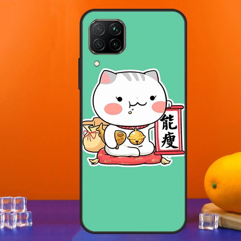 Китайский милый счастливый кот Для Huawei Nova 9 10 SE 5T 12i 12s 11i Y91 Y90 Y60 Y70 Y72 Y61 P60 Pro P20 P40 P30 Lite Чехол