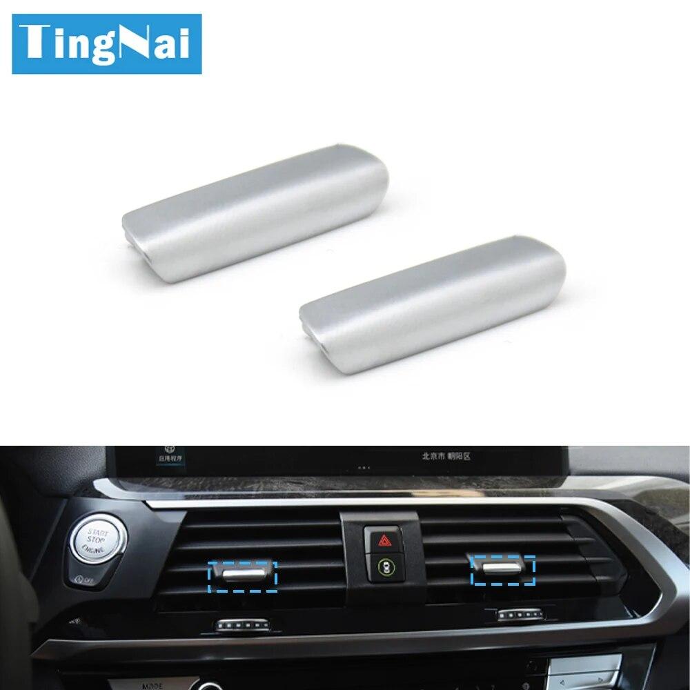 Car Front Rear Air Conditioning AC Vent Outlet Tab Clip Slider Toggle Piece For BMW X3 X4 G01 G02 F97 F98 2018
