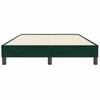 Łóżko Typu Box Spring Bez Materaca Ciemnozielone 120X210 Cm