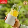 Портативный стеклянный стакан Buydeem с отделением для чая и воды