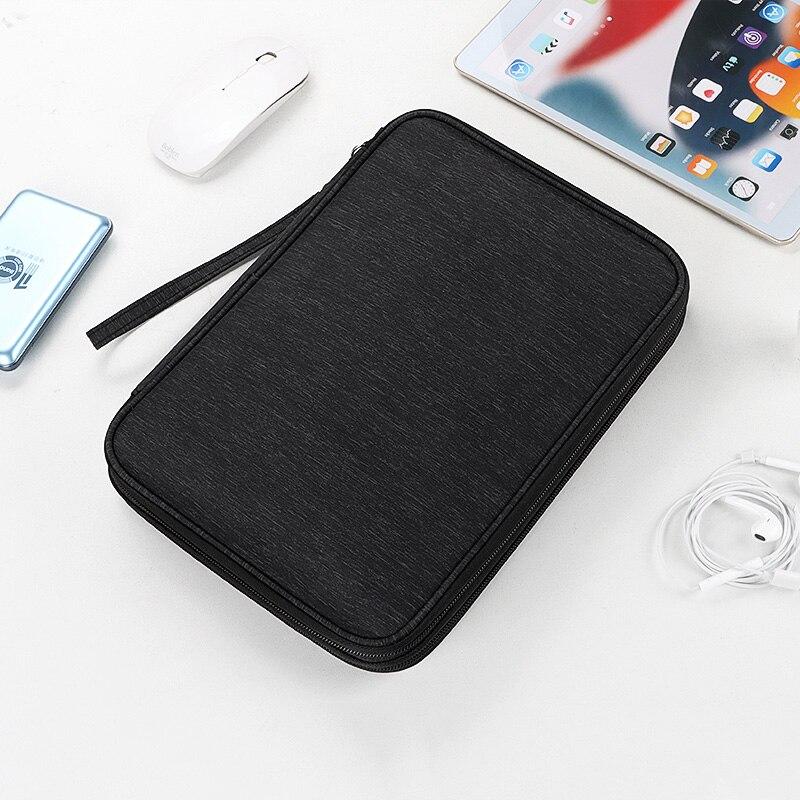 Waterproof Cable Storage Bag Digital Electronic Organizer Portable USB Data Charger Plug Travel Pouch for Mouse Tablet PC iPad Sleeve Case
