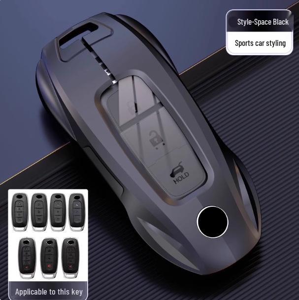 Чехол для ключа автомобиля Nissan Sylphy 14-го поколения для Qashqai, Teana, X-Trail, Tiida, Murano, Terra - Модель N7.