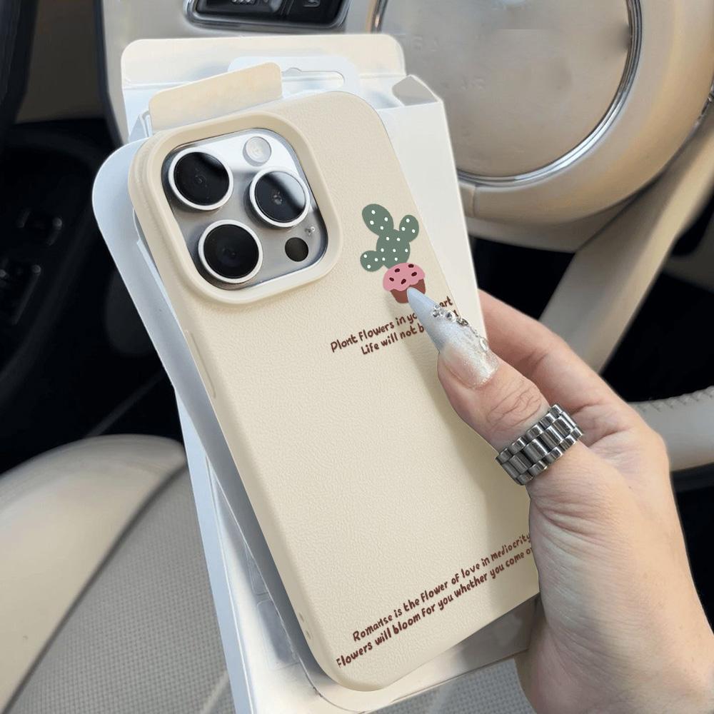 Чехол для телефона iPhone 11 13 XR XS Max, чехол для iPhone 12 14 15 16 Pro Max 12 Pro 15 Plus, кожаный, окрашенный, водонепроницаемый, устойчивый к падениям и износу, мультяшный