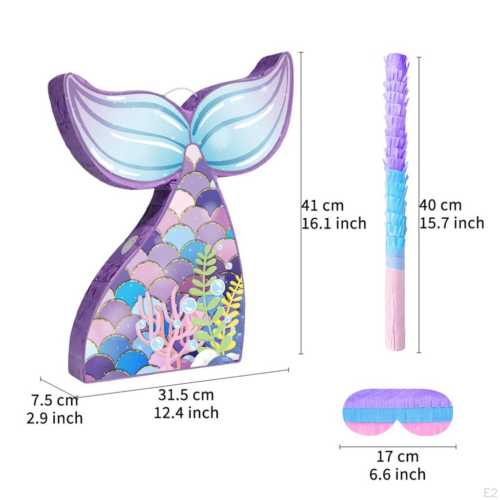 Пиньята Русалка Принадлежности для Дня Рождения Конфетти Бумага Домашний Декор Игровой Реквизит Пиньята для Праздника