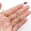 20-35 мм Серьги-кольца Девять Символов, Серьги-каффы, Железное покрытие, Круглые серьги-бокалы, 100 шт./лот, Аксессуары для сережек из бусин своими руками