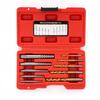 Set of drill bits for removing broken screws with a case 10 pcs Kraft&Dele