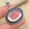 Красивый Mistic Topaz Gemstone Jewelry 925 Sterling Silver Handmade Dainty Pendant