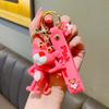 Очаровательный мультяшный брелок Розовая пантера для аксессуаров для сумки для автомобиля Креативные студенческие подарки