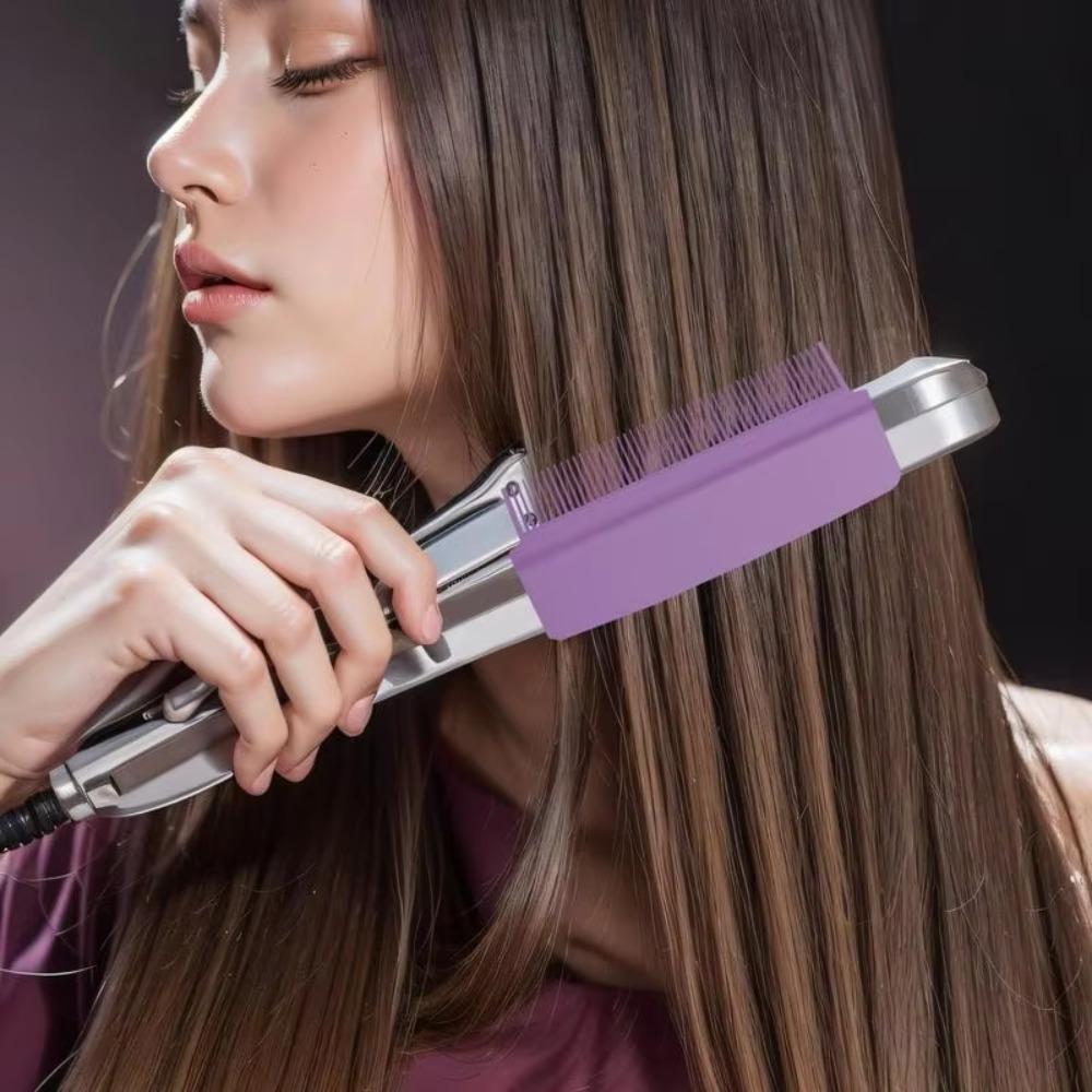 Styling Straight Hair Comb Lightweight Hair Combs Hair Slit Comb  for Flat Ironing Hair Attachment