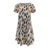 2023 Summer Women's Casual Crewneck Loose Printed Short-sleeved Dress