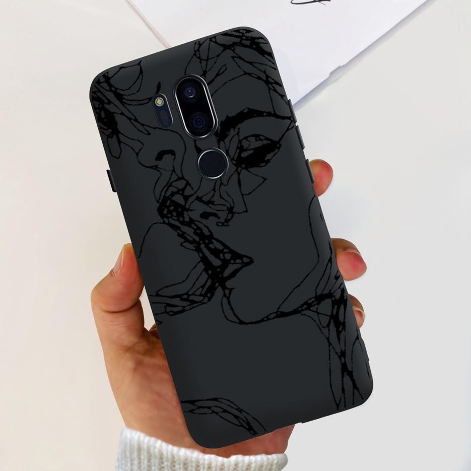 For LG G7 thinQ Case G710EM LM-G710 G710 Luxury Painted Cover Soft Silicone Phone Cases For LG G7 ThinQ Back Covers 6.1'' Bumper