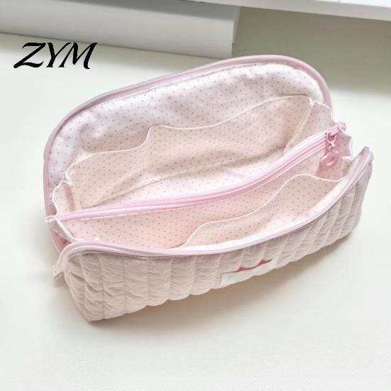 Personal Item Organizer for Travel Shell Shape Pencil Pouch, Large Capacity Durable Polyester Organizer, Compact Storage Multilayer Partition