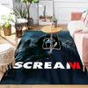 1Pc Scream Returns Night Terror Rug, Office Carpet Indoor Outdoor Doormat, Non-Slip, Comfortable, Living, Christmas Halloween, Xmas Gift N1210