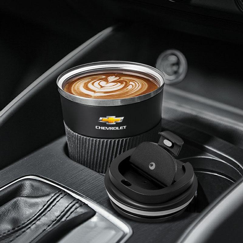 AABHM1 Stainless Steel Coffee Thermos Bottle Thermal Mug Car Accessories for Chevrolet Colorado Cruze Spark Tracker Malibu Trax Camaro