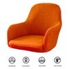 Curved Back Elastic Chair Cover Wear Resistant Non-Fading Solid Color Chair Slipcover