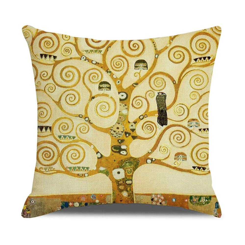 Vintage Art Cushion Cover Van Gogh Oil Painting Pillowcase Living Room Sofa Decoration Pillowcase