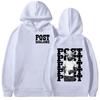 Rap Artist P-Posts M-Malones Graphic Hoodie, Men's Hip-hop Retro Pullover Sweatshirt, Men's Casual Fashion Loose Hoodie, Streetwear.