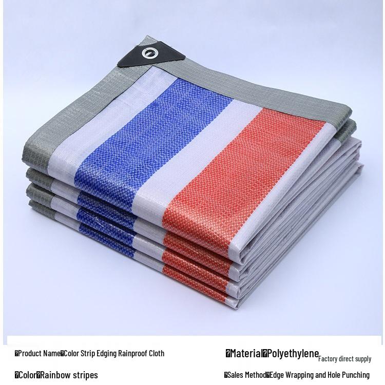 Three-Color Striped Waterproof Outdoor Awning Dustproof Cloth