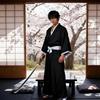 TUAHOUS BLEACH Kuchiki Rukia Cosplay Costume, Kendo Outfit, Halloween, School Festival, Event, Disguise (Size M)