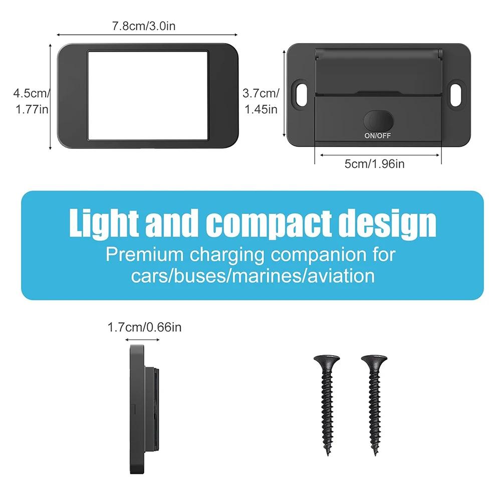 2//3/4 Ports Dual PD Dual QC3.0 Type C USB Quick Charger 3.0 Fast Charging Charge Socket Waterproof 12V Car Charger with Switch