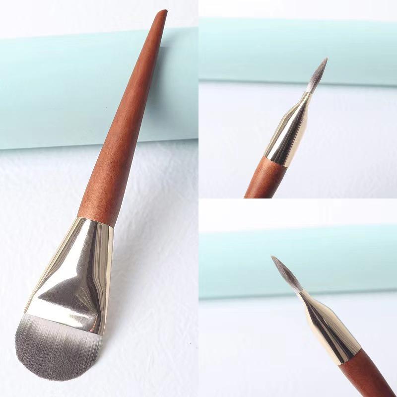 Ультратонкая жидкая основа для макияжа, кисть для тонального крема, кисть для тонального крема, тональный крем для контура лица, инструмент для консилера для макияжа