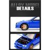 1/32 Subaru Impreza WRX STI Alloy Sports Car Model Diecasts Metal Racing Car Vehicles Model Sound Light Simulation Kids Toy Gift