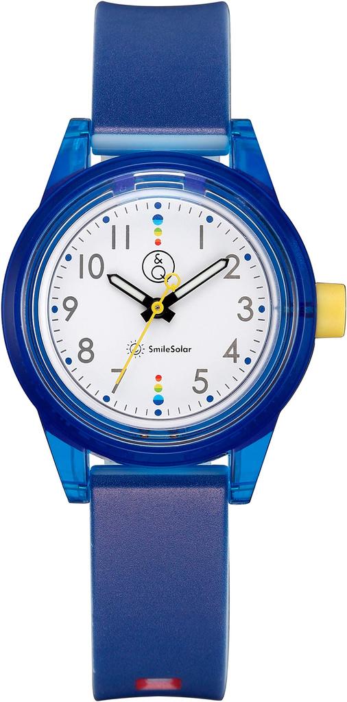 SmileSolar Solar Matching Urethane Q&Q Women's Watch, Analog, Style, Waterproof, Strap, Blue, RP29-010