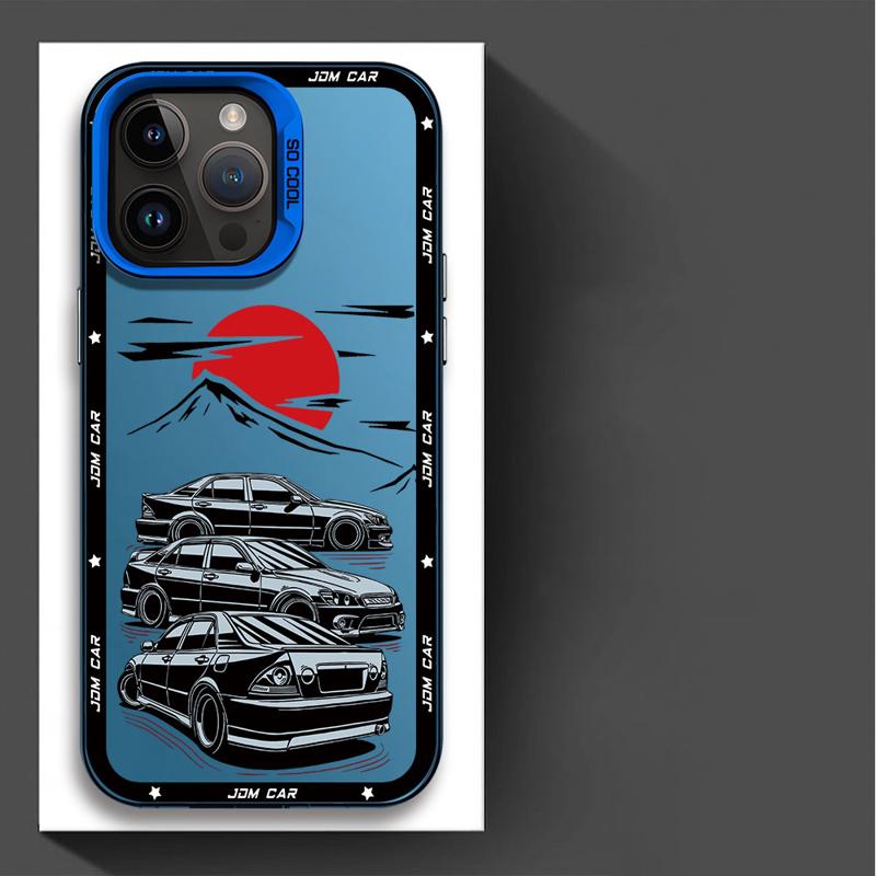 Спортивный чехол для телефона JDM Dream Car для Apple iPhone 16 15 Pro Max 13 14 Plus 12 11 Pro plus Матовый