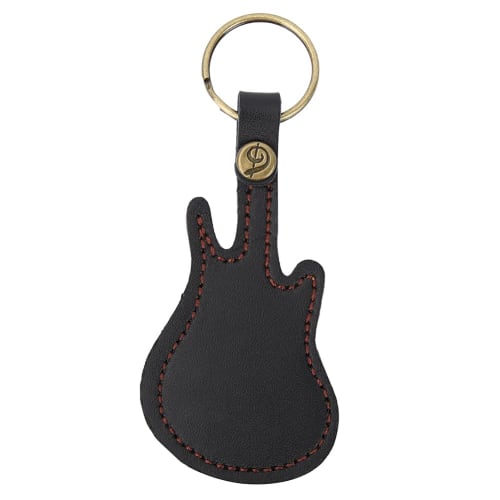 Guitar Pick Holder with 5 Picks, 12x5.2cm Electric Guitar Shape, Hangs from Keys, Compact, Ultra-Lightweight, Portable, and Easily Lost, Perfect Gift