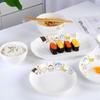 Ceramic Bowl Rice Bowl 2 People Food Tableware Combination Plate Dish Set Dinner Bowl Soup Bowl Fish Plate