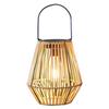 Rattan Solar Lantern IP6 Waterproof Hanging Bamboo Chandelier Lamp Solar Powered Rattan Weaving Light for Garden Patio Courtyard