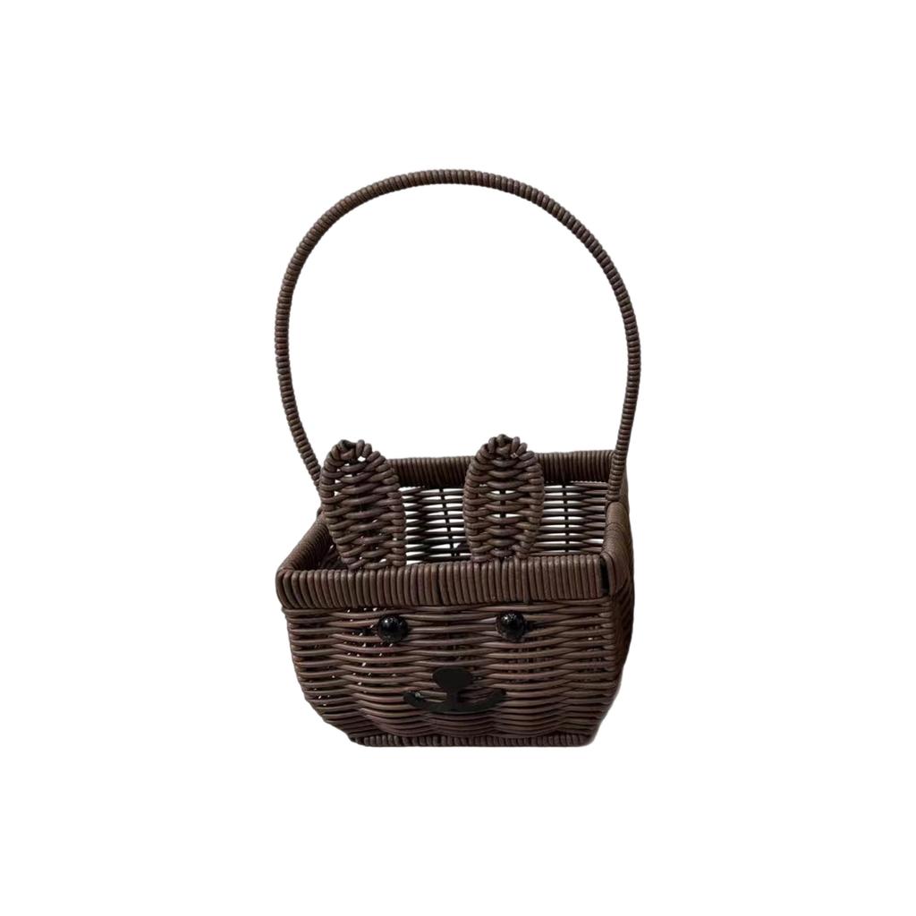 Handmade Rattan Woven Shopping Basket, Bath Basket, Outdoor Picnic Basket, Vegetable Shopping And Picking Old-fashioned Vegetable Basket.