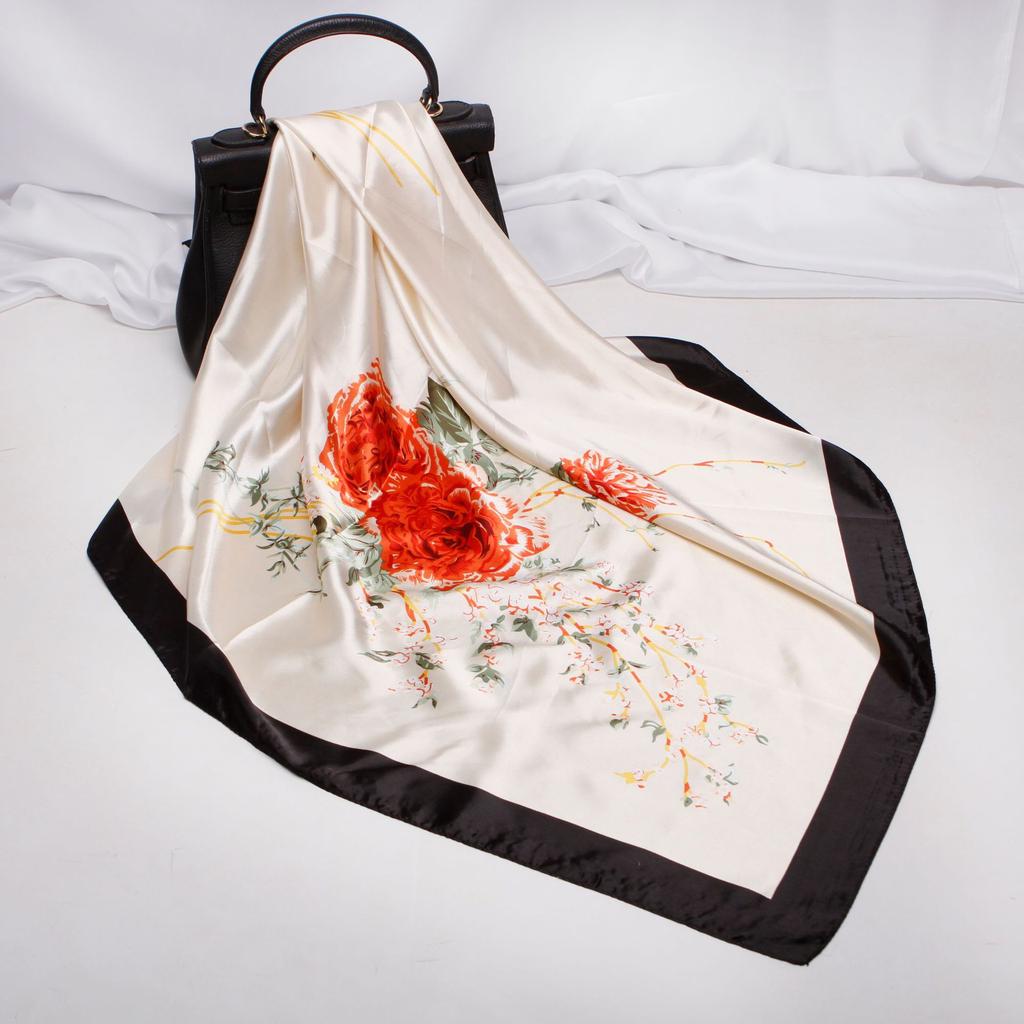 High-quality Luxurious Silk Scarves Headband Scarfs Neck Scarf For Women Chain Silk Scarf Women's Decorative Shawl