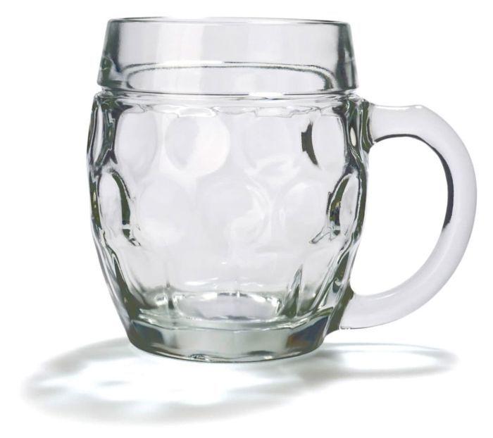 Set de 6 verres à bière verre Tübinger 0,5 L - Chopes à bière traditionnelles hauteur 121 mm diamètre 105 mm poids 650 g