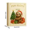 Christmas Countdown Calendar 2D Acrylic Ornament 24 Days Sloth Ornament for Animal Lover Home Holiday Party Celebration Winter