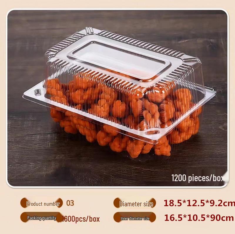 Экологичная прозрачная кондитерская коробка - Круглая голова кошки и прямоугольный дизайн для торта