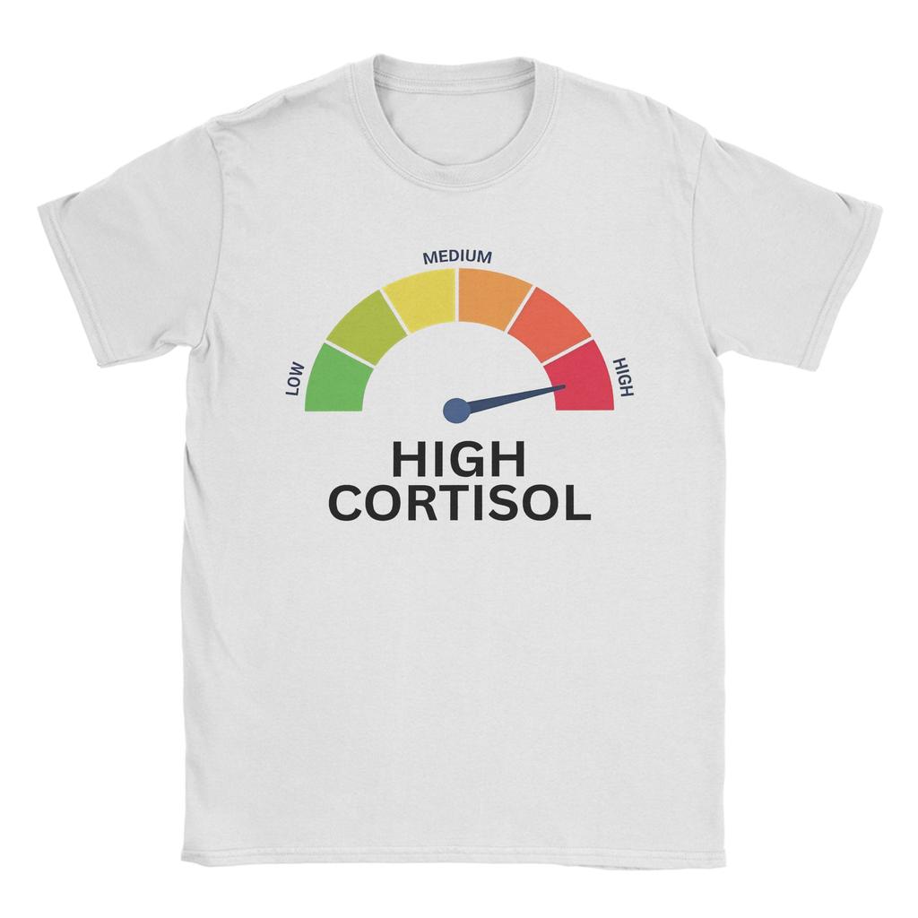 Unisex Unisex Tshirt Funny Low Cortisol Levels Meme Vintage Pure Cotton Tees Short Sleeve T Shirts O Neck Clothes Party