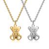 Fashion Cute Bear Pendant Necklace Women's Necklace New Fashion Stainless Steel Jewelry Accessories Gift Wholesale