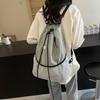 Large Capacity Drawstring Women's Backpack Travel Backpack Lightweight Simple Schoolbag