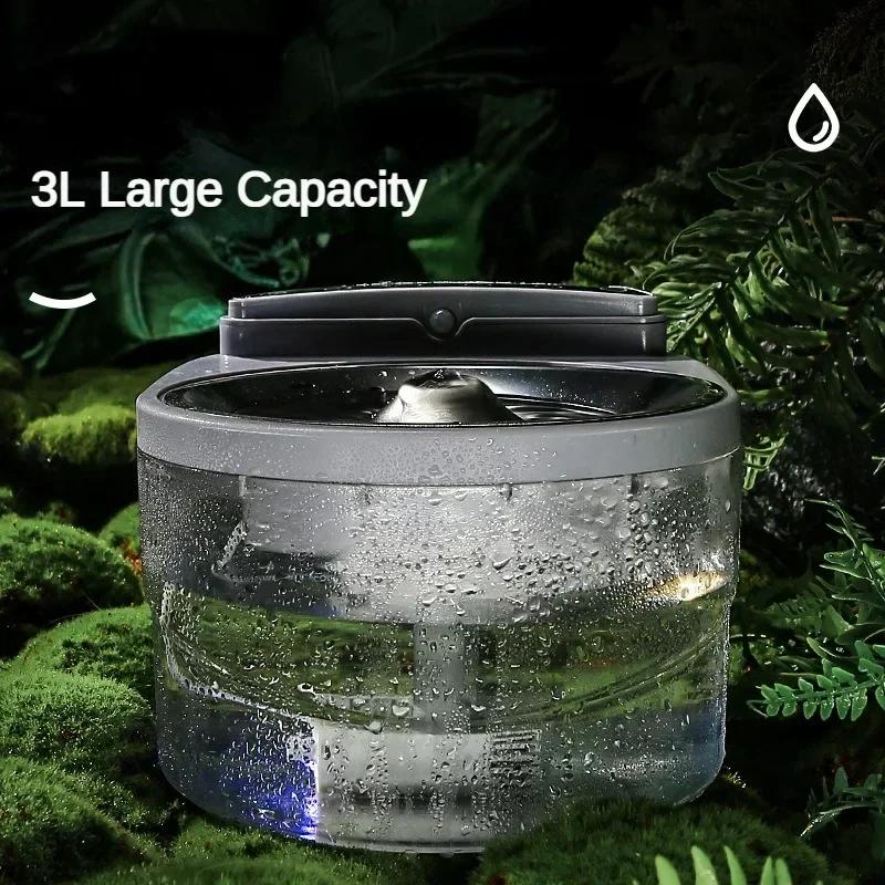 Pet Smart Water Dispenser 3L Большая емкость для кошек и собак, поилка, беспроводной автоматический фильтр, миска для кошек, фонтанчик для воды