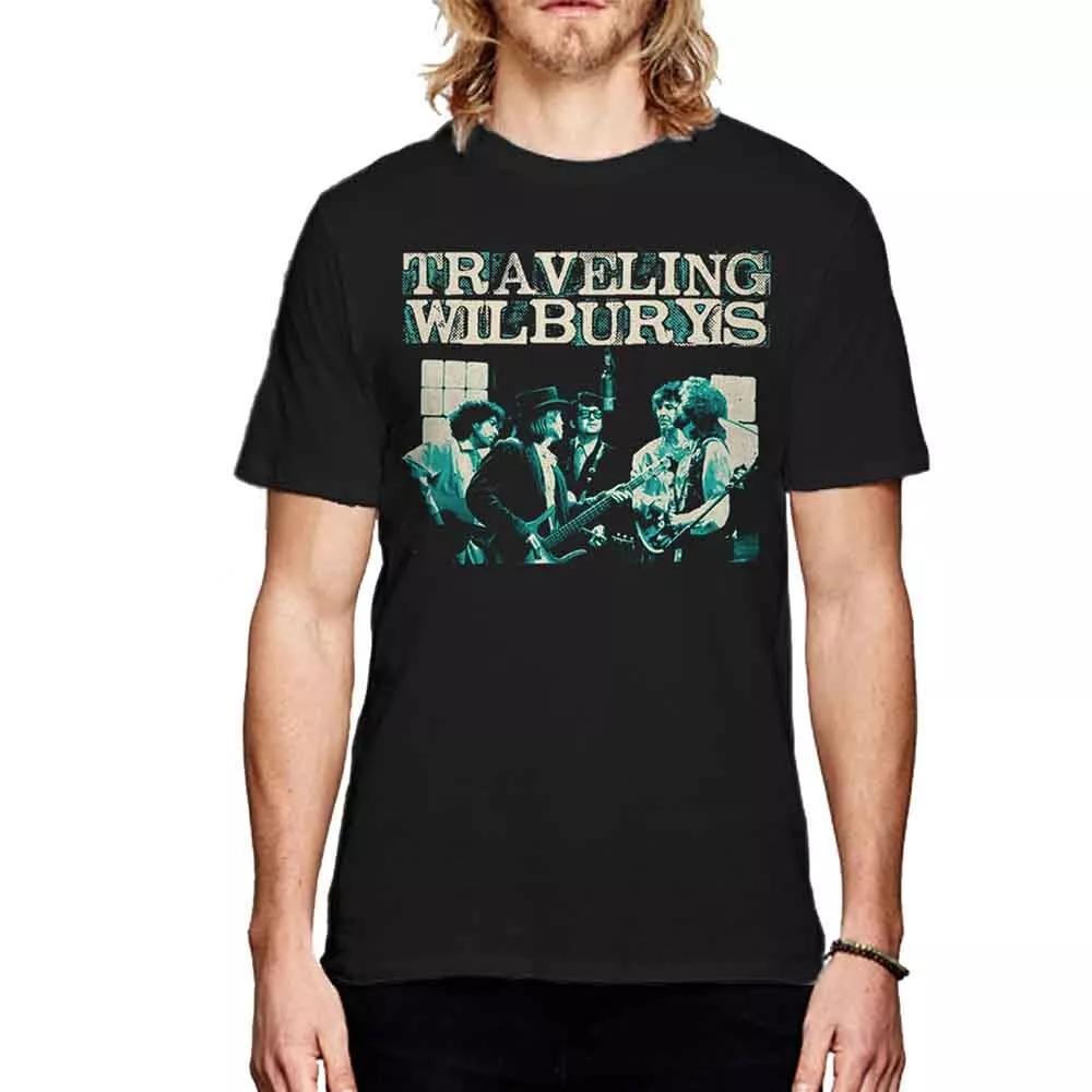 The Traveling Wilburys Performing T-Shirt Black New