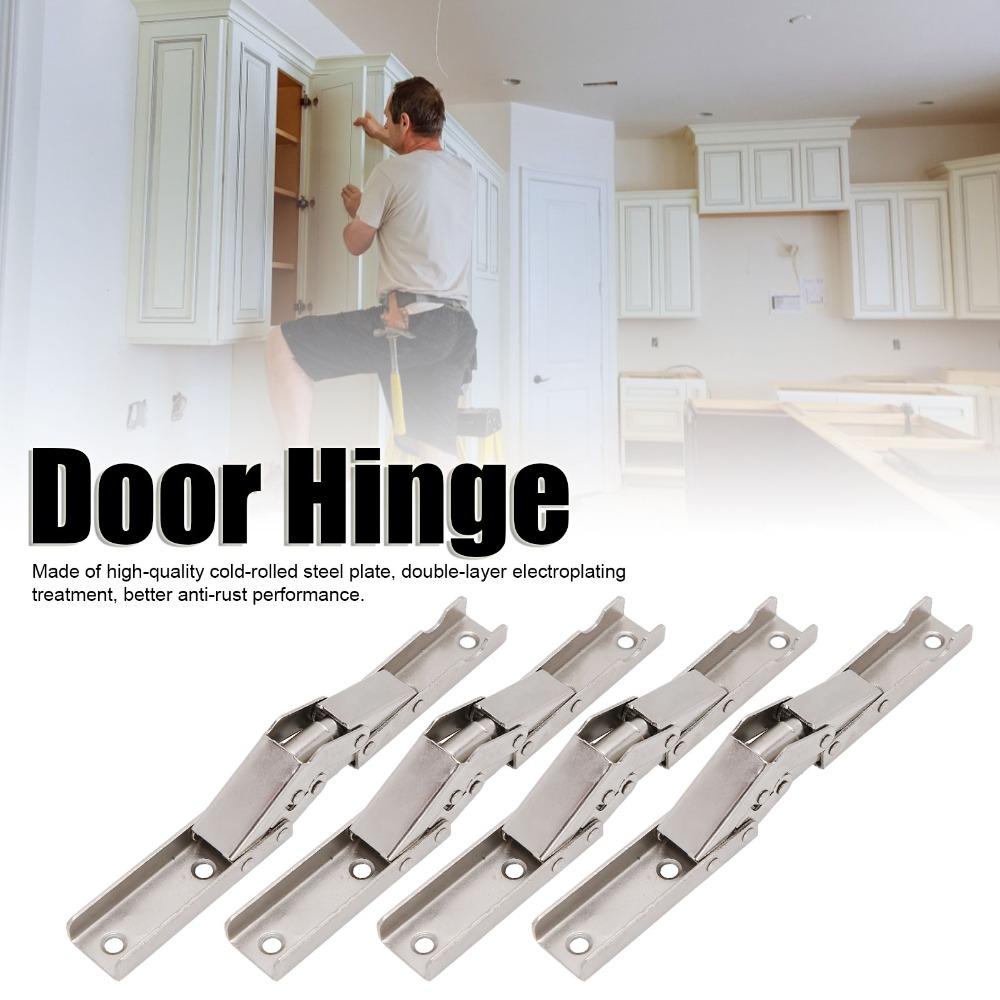 4pcs Hidden Bracket Cabinet Door Hinges 90 Degree Bridge Shaped Hinges Cabinet Doors