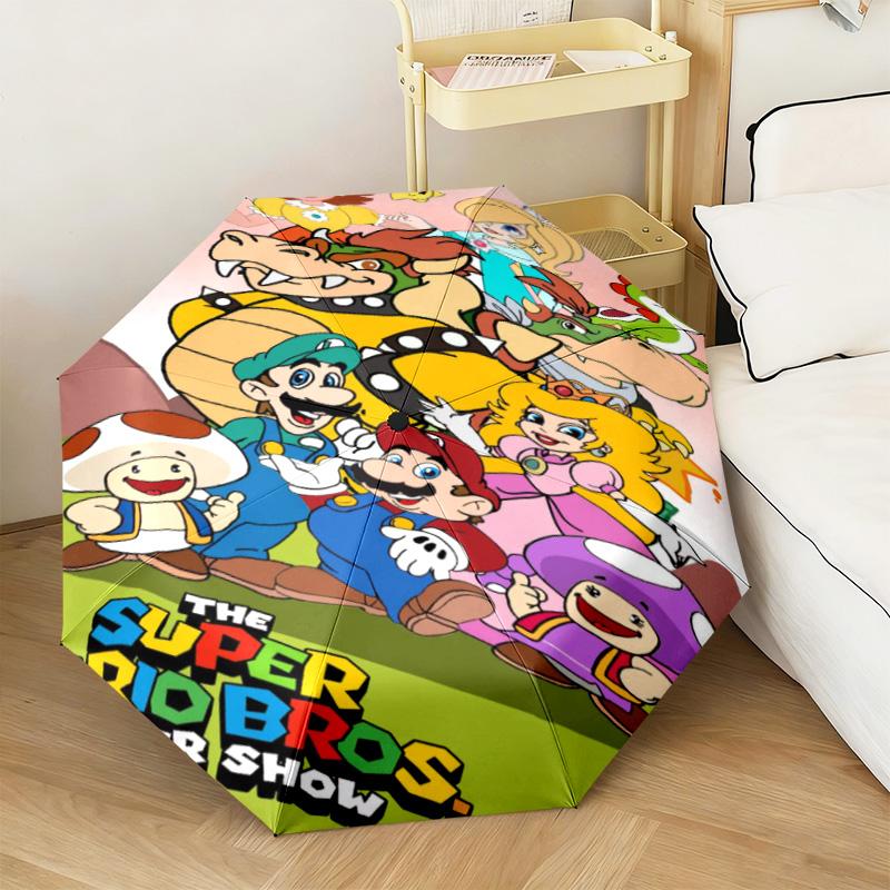Super Mario Automatic Umbrella - Suitable Travel Portable Umbrella Outdoor sun shading umbrella Suitable For All Seasons