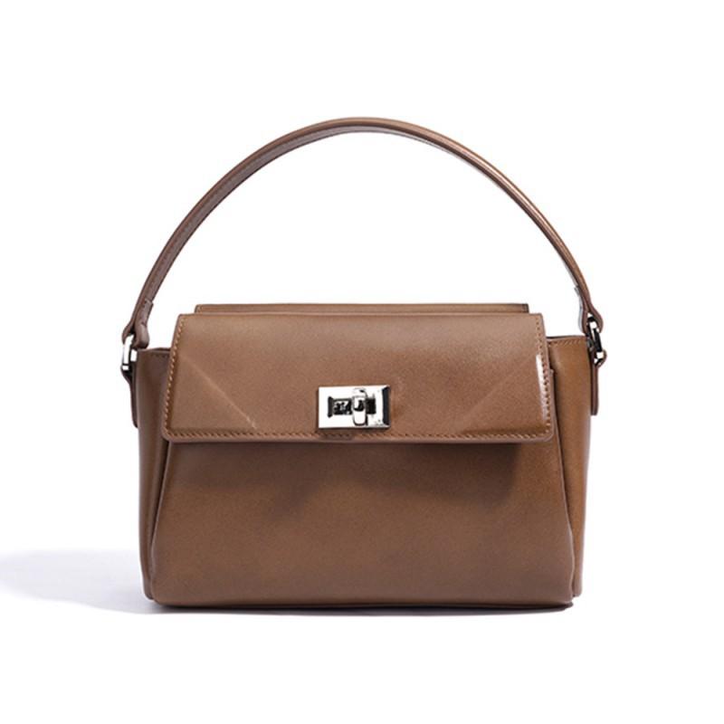 Minimalist Commuting Niche Flip Up Women's Bag Trend Versatile Leather Handbag High-end Sense Shoulder