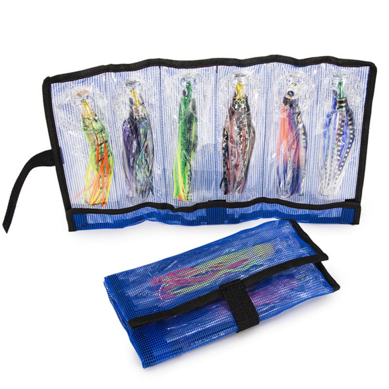 6 шт./компл., стальная 6,5-дюймовая акриловая приманка для троллинга в виде осьминога, искусственная бионическая приманка для тунца, скумбрии, поддельная приманка