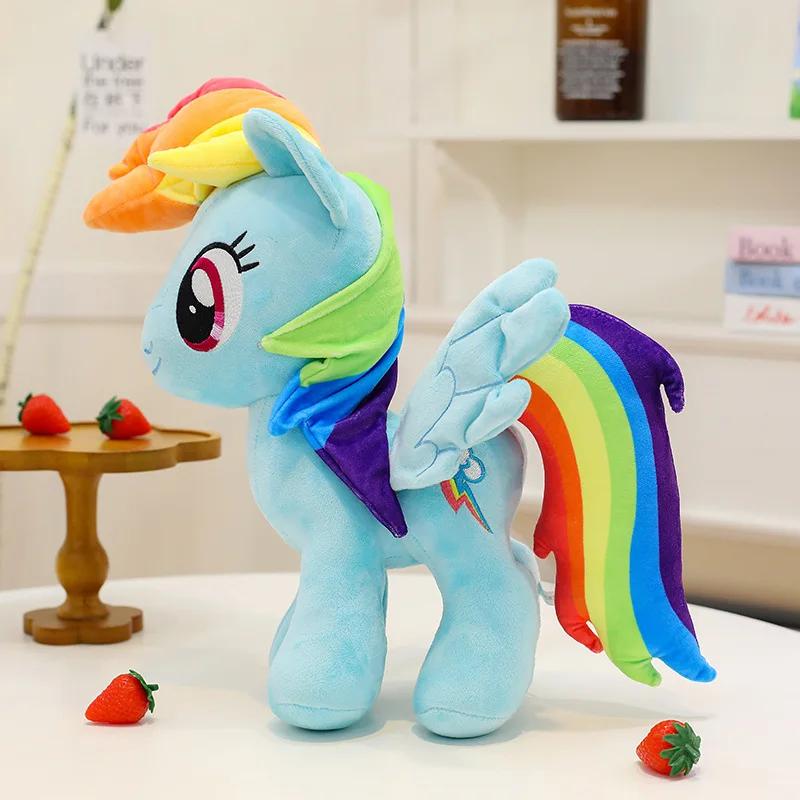 Плюшевая игрушка My Little Pony 28 см, милый единорог, мягкая подушка для объятий, кукла с мультяшным персонажем, идеальный подарок для детей, спальня