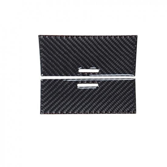 2Pcs Carbon Fiber Interior Center Storage Cover Trim For Acura TL 2004-2008
