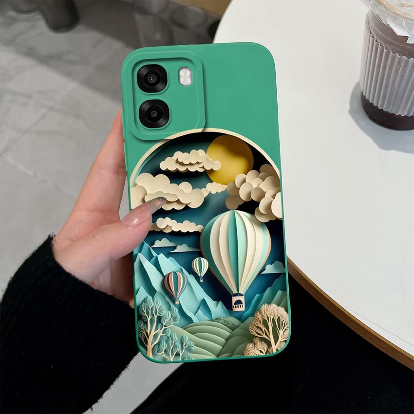 For Oppo A6x A6s Reno 15 15F 15Pro Realme 16Pro Phone Cases Fashion Astronaut Shell Lightweight Liquid Silicone Premium Anti Slip Lens Protector Cover