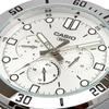 Мужские кварцевые часы Casio Standard MTP-VD300D-7E Серебристый металлический браслет 24-часовой формат отображения Международная модель